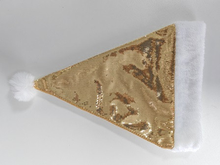 Mütze Xmas mit Pailetten gold