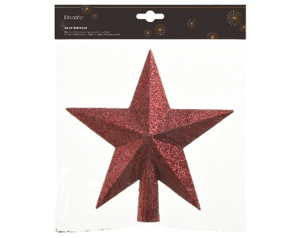 Baumspitze bruchfest ochsenblut Glitter 4.2x19x19cm