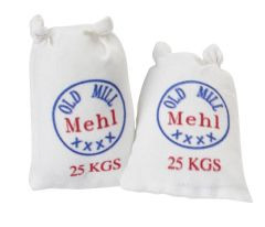 Mehlsack Mini Deko 2er 4,5cm