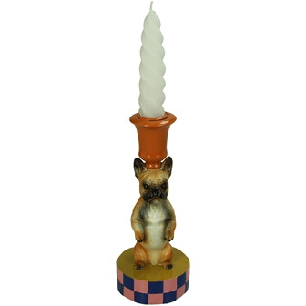 Kerzenständer Polyresin multi 8x8x19cm