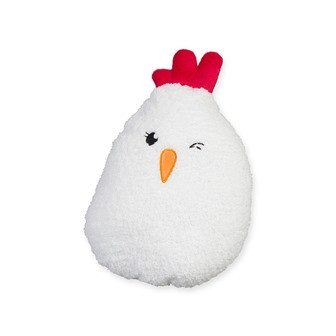 Kissen Huhn weiss 37 x 23cm