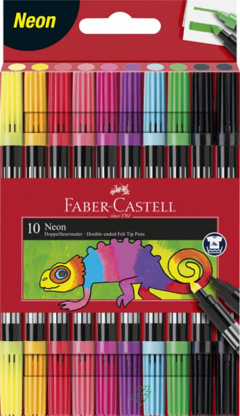 Faber-C. Doppelfasermaler 10er NEON
