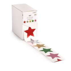 Sticker STAR 38mmX40mm 500Stück multicolor