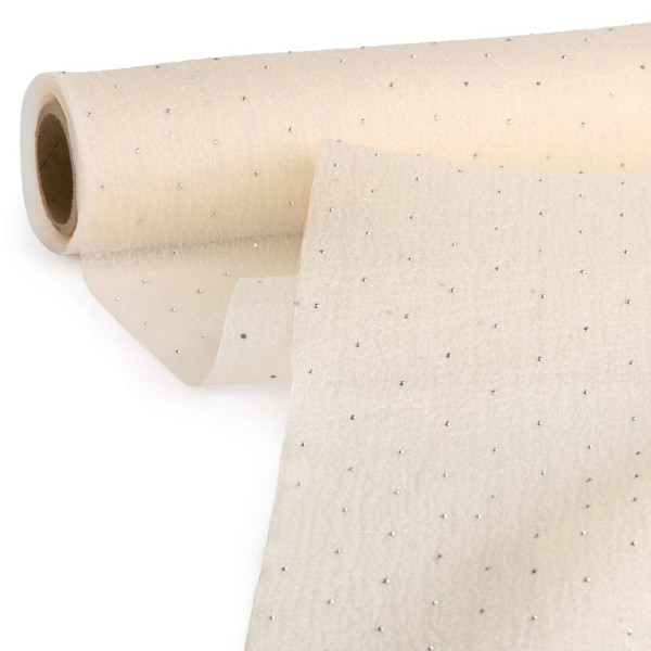 Tischband ORGANZA CARAT 47cmx3m creme