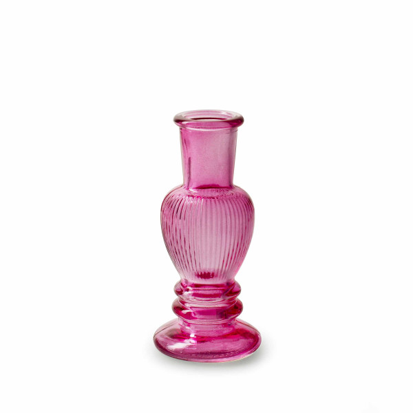 Kerzenständer Glas fuchsia 12x5,5cm