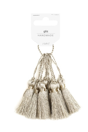Quaste GLIZ 5.5cm sand 8Stück
