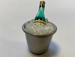 Sektkühler mit Flasche ca. 3cm