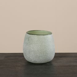 Vase Glas grün d15cm
