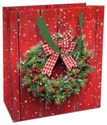 Tasche 18x21x8cm Red X-mas Door