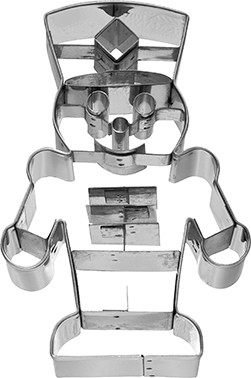 Ausstechform Nussknacker 10cm Edelstahl mit Innenprägung PG grün