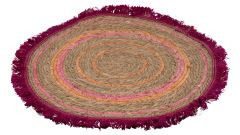 Untersetzer Bast natur/pink 46x46x0,5cm