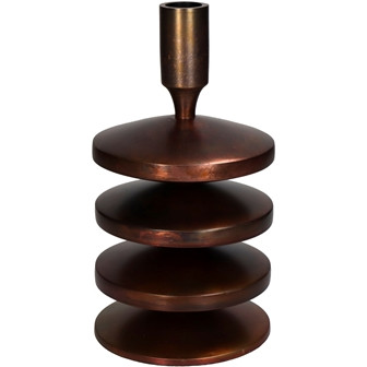 Kerzenhalter Alu 11,5x11,5x21cm bronze