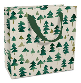 Geschenktasche 17x17x8cm Winter Forest