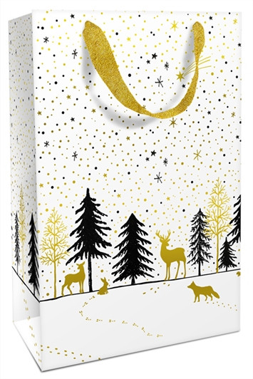Geschenktasche 26x36x13 Modern Wintertime
