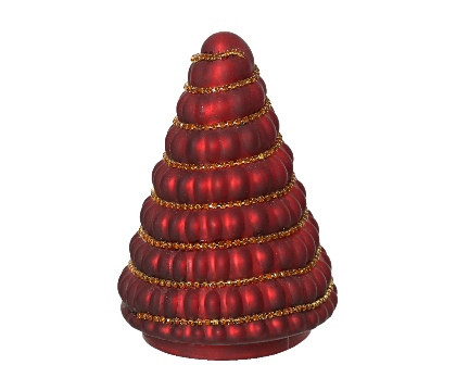 Baum Glas rot 8.5x12.5cm