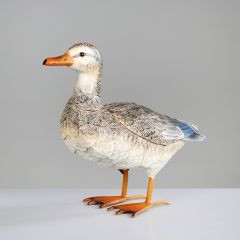 Ente Metall braun 32cm