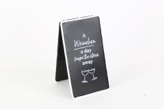 Aufsteller "Weinchen"schwarz,weiß 18x10x10,5cm