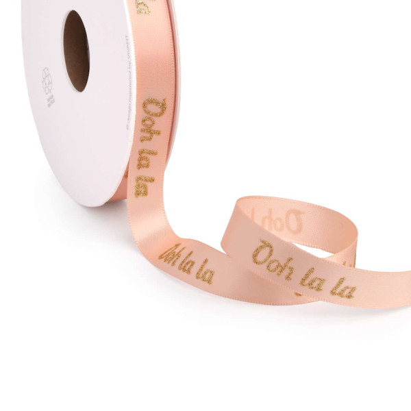 Band OOH LA LA 12mmx15m pfirsich