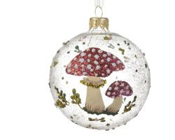 Kugel Pilz Glas D8cm