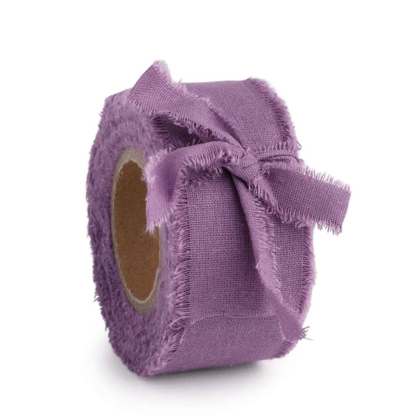 Band COTTON RAW 40mmx10m lavendel