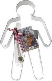 Ausstechform Stutenkerl 24 cm Edelstahl Set mit Tonpfeife