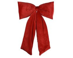 Schleife rot Polyester samt 13x80x115cm