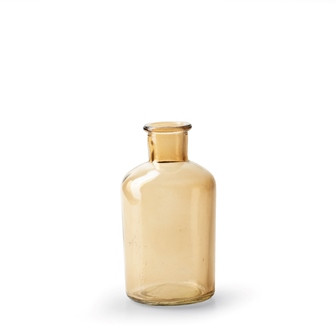 Vase Glas beige 12x6,5cm