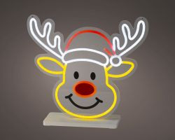 LED Neon Light Rentier indoor 10x40x37cm