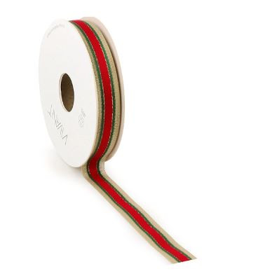 Band XMAS STRIPE 15mmx20m grün rot