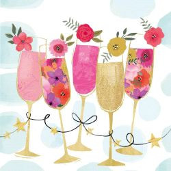 Serviette Happy Drinks 25x25cm