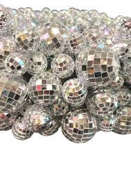 Discokugel silber D5/3,5/2,5/2cm