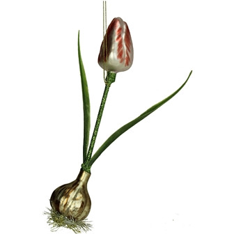 Hänger Tulpenzwiebel Glas multi 20,3cm
