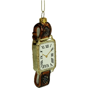 Hänger Vintage Uhr Glas multi 12,5cm