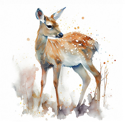 Serviette Atelier 33x33cm Atelier Deer