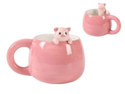 Tasse Keramik mit Anhängsel PIG