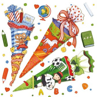 Serviette Schulanfang FSC Mix 33x33cm