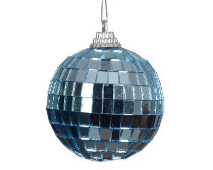 Kugel Glas Schaumstoff Eisblau 6cm