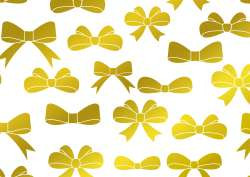 Geschenkpapier 1,5mx70cm Bows, weiß-gold
