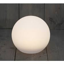 Solar Kugel 30cm Weiß LED Warm Weiß