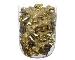 Schleife gold Polystyren 8,70x3,40x9,8cm