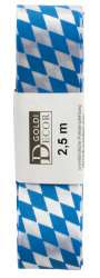 Band Rauten 25mmx2,5m Fb.87 weiss-blau