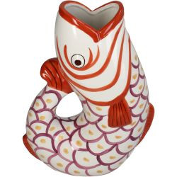 Vase Fish Dolomit multi 19x9,8x25,5cm