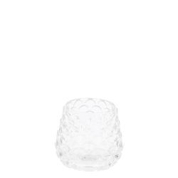 Teelichthalter PINE GLOW Glas klar 7,5x8,3cm