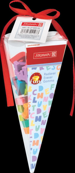 Radiergummi Set A-Z Schultüte