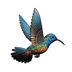 Wanddeko Kolibri Metall 39,5x39cm