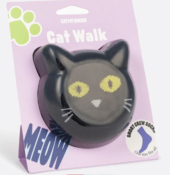 Socken Cat Walk Black