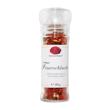 Gewürzmühle mit Mühlengewürz Inhalt: Feuerschlucker 40g
