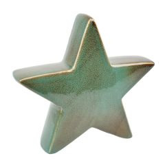 Stern Keramik grün 20x5x21,5cm