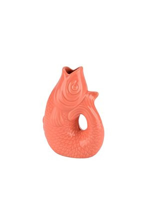 Vase/Karaffe Fisch Steingut salmon 0,2L 9,5x13x6cm