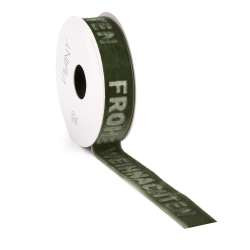 Band VELVET WEIHNACHTEN 5mx25mm moos